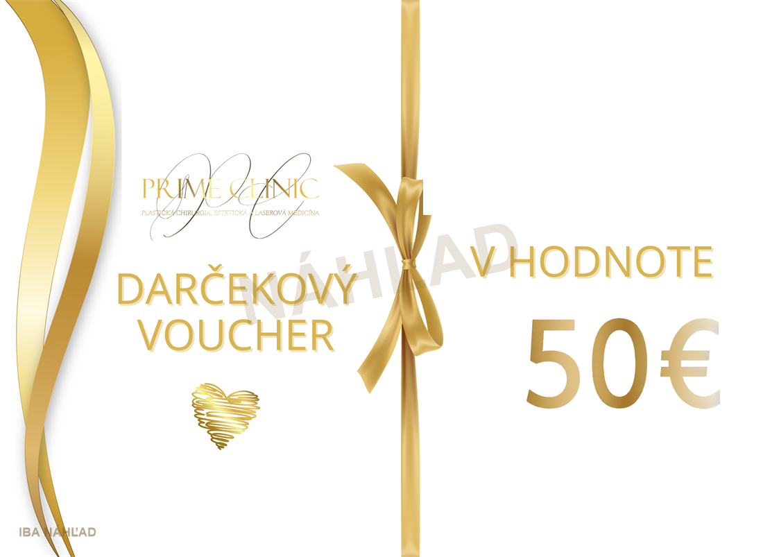 Náhľad darčekového poukazu Prime Clinic v hodnote 50 eur